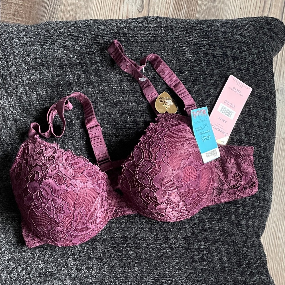 Juicy Couture Lace Bra - Rich Purple